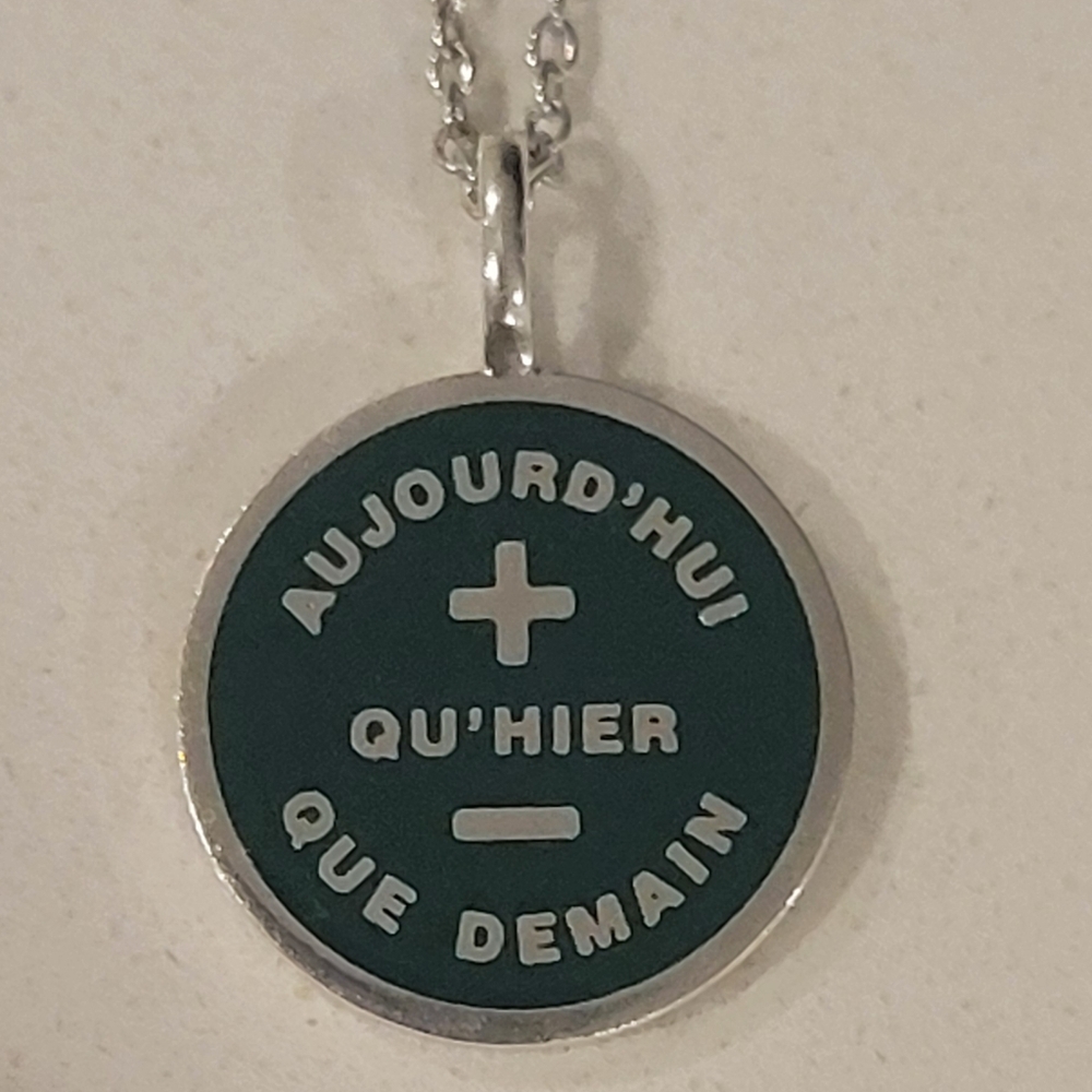 Sterling Silver Necklace Stamped 925 Mukhi SistersLove Coin Charm